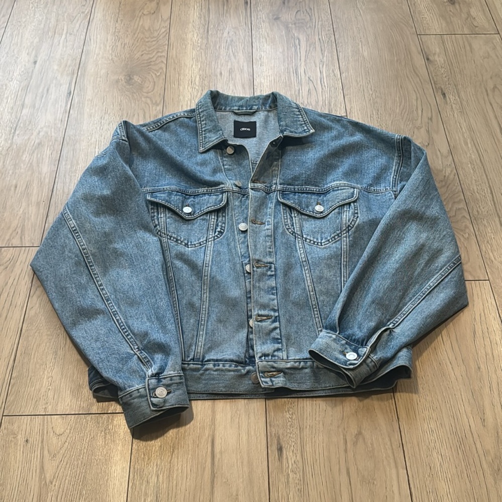 ASOS Oversize 90s Blue Demin Jean Jacket Women’s Medium - Picture 3 of 10